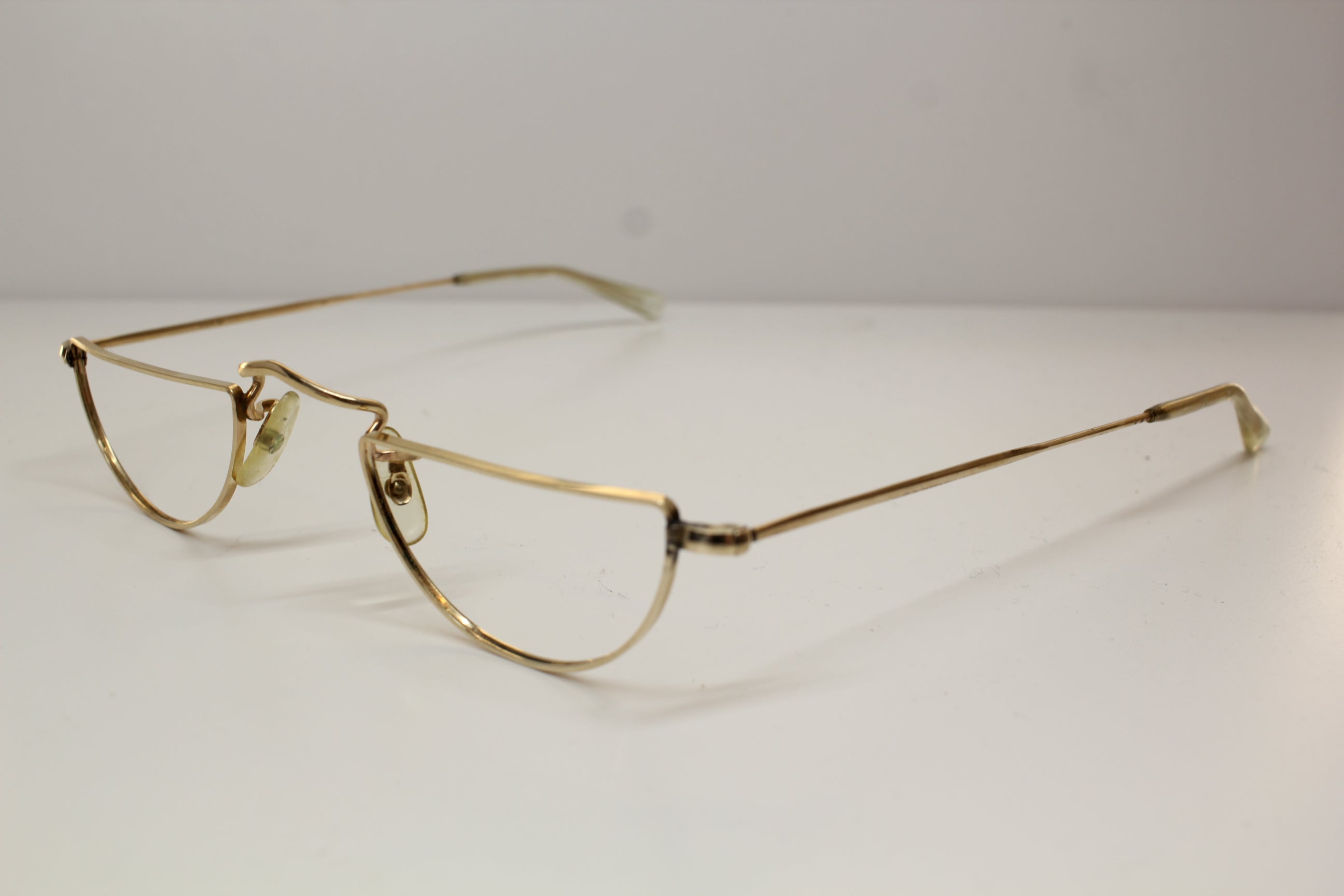ALGHA 20 GOLD HALF EYE EYEGLASSES READERS