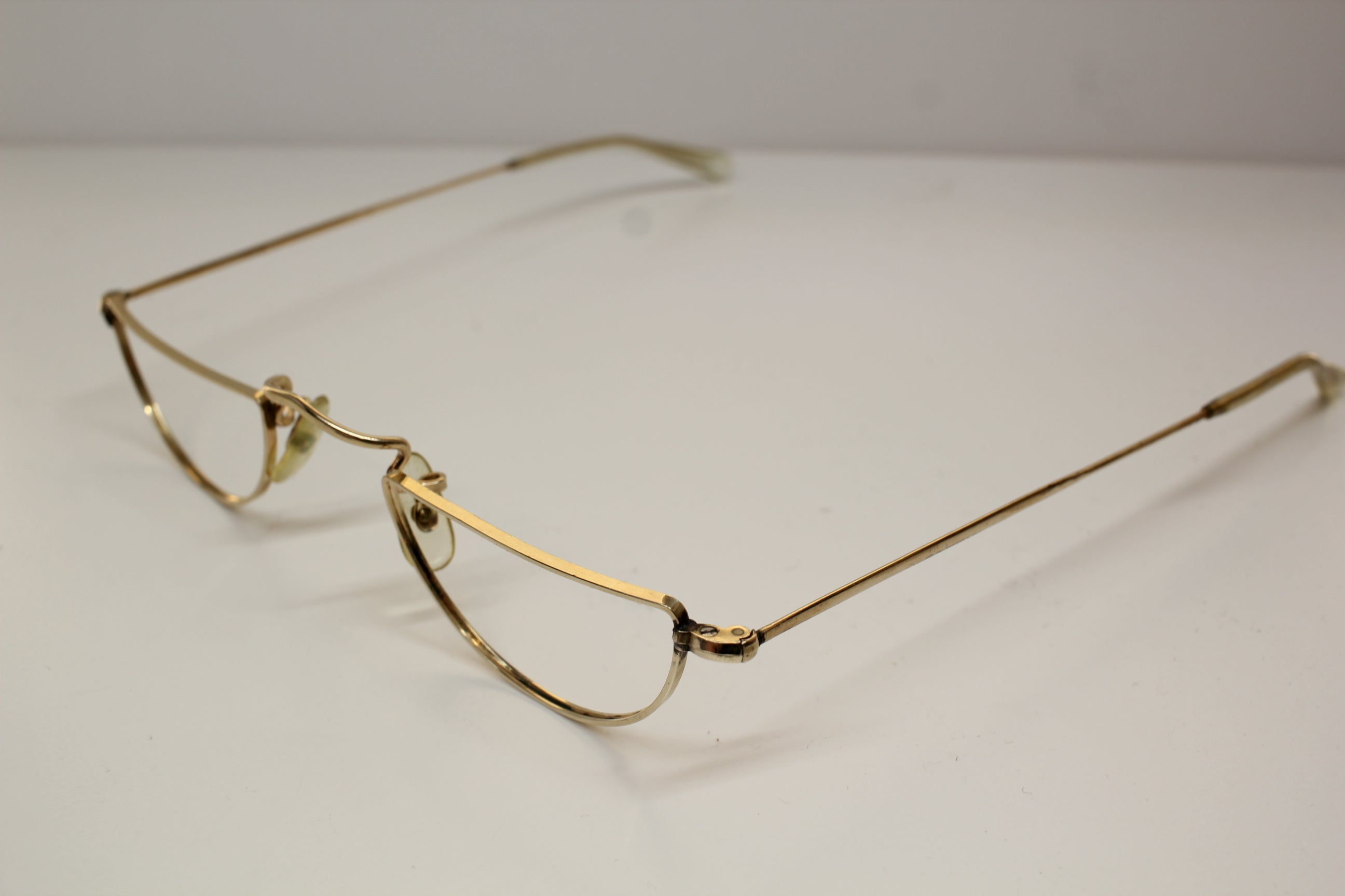 ALGHA 20 GOLD HALF EYE EYEGLASSES READERS