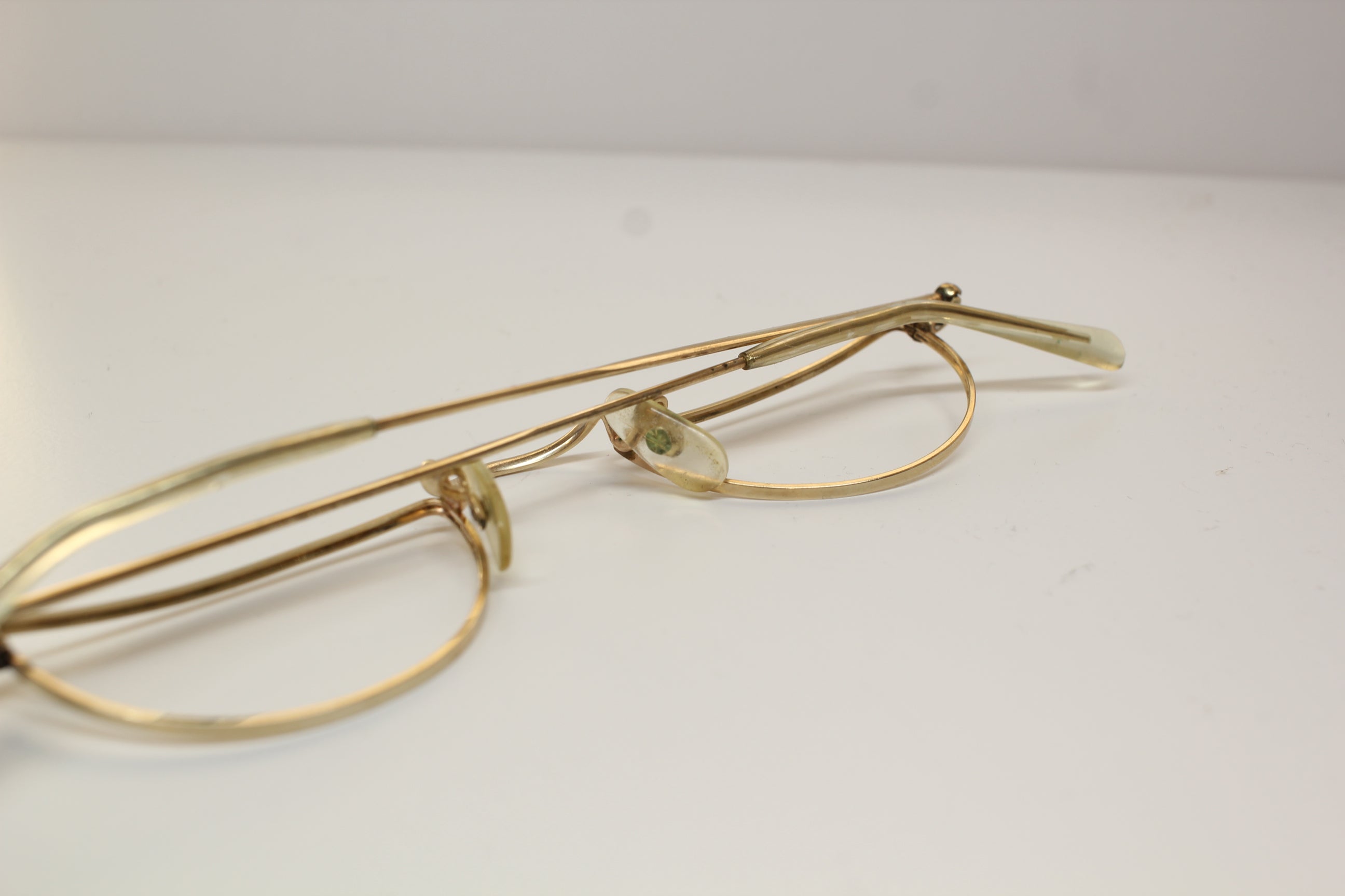 ALGHA 20 GOLD HALF EYE EYEGLASSES READERS