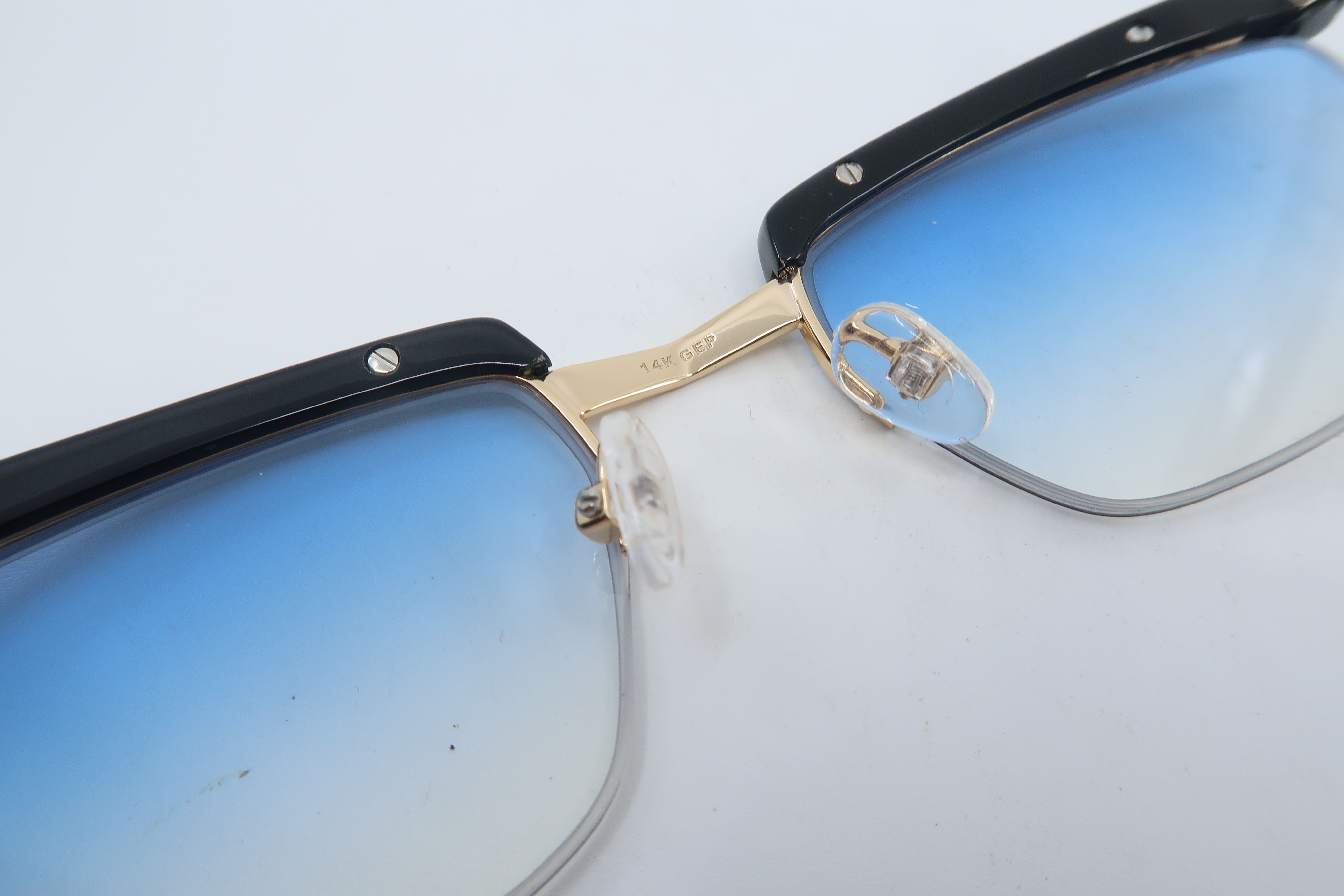 OUR OWN BRAND KX KATMAN Mod. 1954-7 BLUE GRADIENT SUNGLASSES
